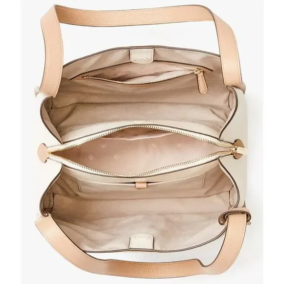 Kate Spade New York Knott Colorblock Large Shoulder Warm Stone Multi One Size - Picture 5 of 15